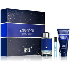 MONTBLANC MONT BLANC EXPLORER ULTRA BLUE (M) SET EDP 100ML+ EDP 7.5ML + SG 100ML