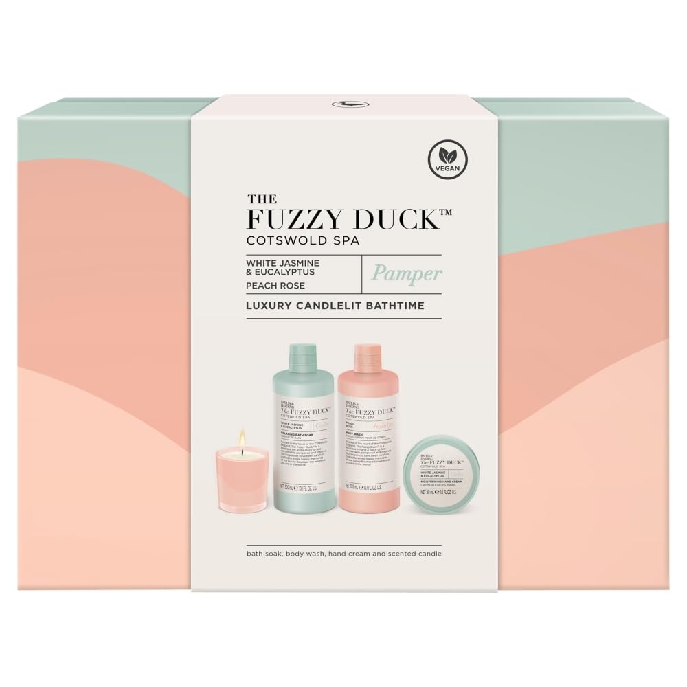 Baylis & Harding The Fuzzy Duck Cotswold Spa Luxury Candlelit Bathing Gift Set (Pack of 1) - Vegan Friendly