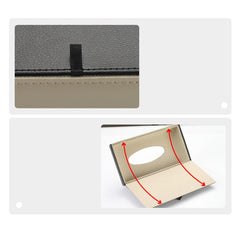 MELBIZ Car Tissue Box in PU Leather for Mazda Mazda3 CX-5 CX-7 CX-50 CX-30 CX-60 Rear Seat Towel Holder Organizer Tissue Holder Emblem Accessories,Black