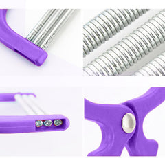 Manual Handheld Facial Hair Epilator - Scissor Design, 3 Spring Rollers, Threading, Eyebrows, Upper lip, Pain free Hair Removal, Face Shaver, Smooth Skin Cleaner, Handy, Salon, Home, On the Go, Beauty