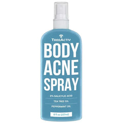 TreeActiv Body & Back Acne Spray, Original Formula, 8 fl oz, 2% Salicylic Acid, Helps Clear Cystic & Body Acne on Chest, Shoulders & More, For Teens & Adults