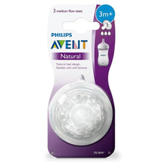 Philips Avent Natural Teat, 3 Months+ (Pack Of 2)