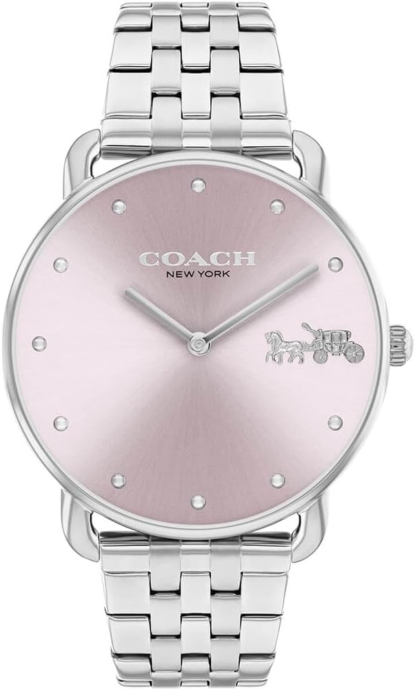 COACH WOMEN'S PINK DIAL STAINLESS STEEL BRACELET WATCH - 14504290