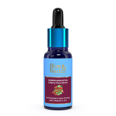 Blue Nectar Manjistha Vitamin C Face Serum for Anti Wrinkle & Skin Firming | Advanced Anti Aging Formula with Power of Vit C & E | Face Serum for Glowing Skin with Radiant Berries (13 herbs, 30 ml)