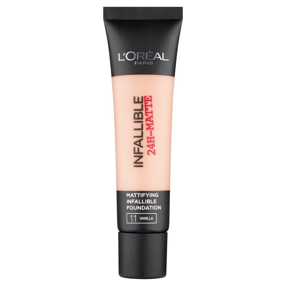 L'Oreal Paris Infallible 24H Matte Foundation - 11 Vanilla (35ml, 3 Pack)