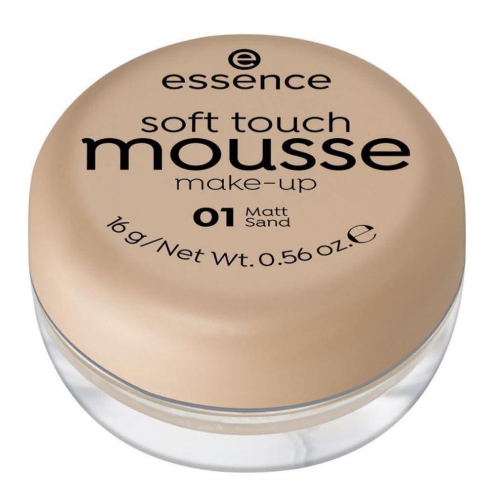 Essence Soft Touch Mousse Make-up - 01 Matt Sand, 25336,16 g