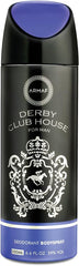 Armaf Derby Club House Man Black Deodorant for men 200 ML - Perfumes - body spray for men - Fairness, fresh, relaxing all day - Deo