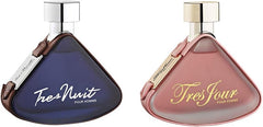 Armaf 2 Piece Perfume Set, Tres Nuit 105ML Eau De Toilette For Him Blue & Tres Jour 105ML Eau De Parfum For Her Pink