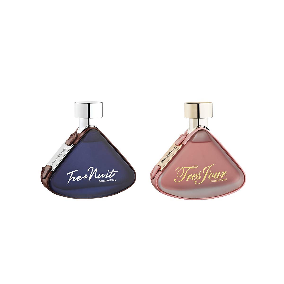 Armaf 2 Piece Perfume Set, Tres Nuit 105ML Eau De Toilette For Him Blue & Tres Jour 105ML Eau De Parfum For Her Pink