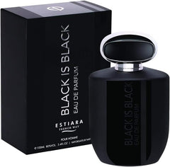 ESTIARA Black is Black for Men Pour Homme, Eau De Parfum - 100ml for Him