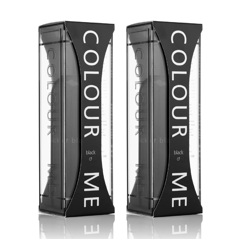 Colour Me Black Fragrance for Men 3oz Eau de Parfum, by Milton-Lloyd (Pack of 2, x 3oz)