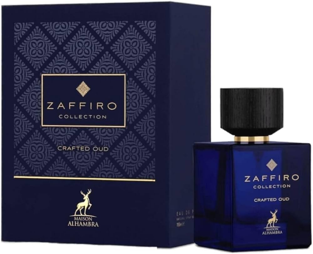 Zaffiro Collection Crafted Oud Eau de Perfume 100 ml 3.4 fl oz I Sponsored by Usama Perf/umes I Al Hafiz Oud