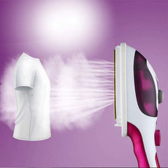 GStorm - Clothes Steamer Compact Fabric Garment Steamer Iron – Hand Held Robust Steamer - Portable Steamer Perfect for Travel and Home Use (Red)