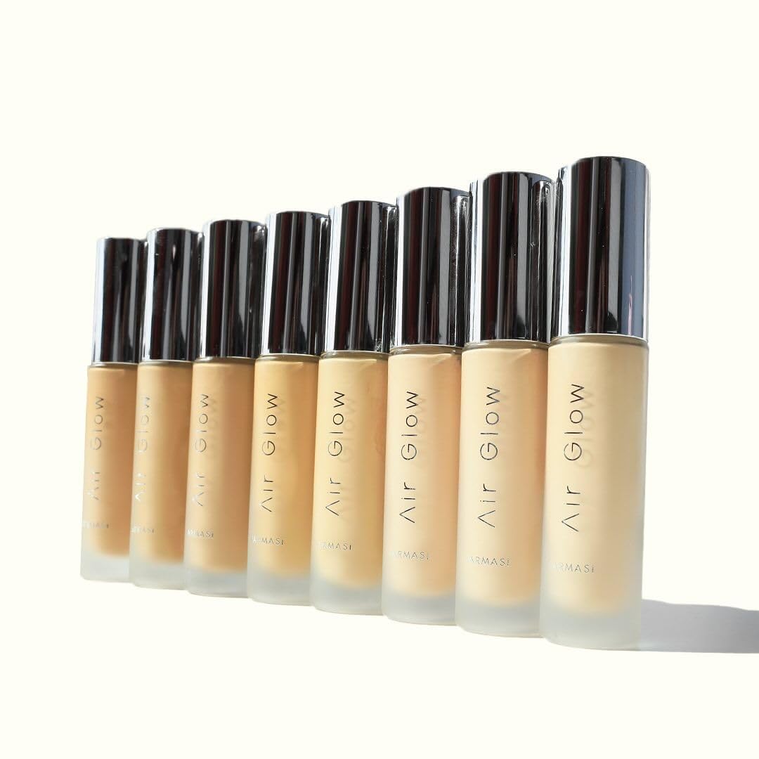 Farmasi Air Glow Foundation, Deeply hydrating and Lightweight Skincare Effects, Sea-Water formula, Natural-looking Skin Hydrated Softer and Smooter, Buildable Hylauronic Coverage 1 Fl Oz / 30 ML - C05