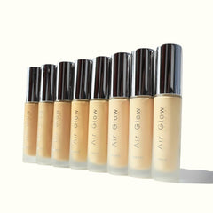 Farmasi Air Glow Foundation, Deeply hydrating and Lightweight Skincare Effects, Sea-Water formula, Natural-looking Skin Hydrated Softer and Smooter, Buildable Hylauronic Coverage 1 Fl Oz / 30 ML - W09
