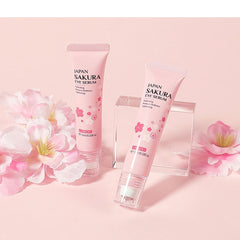LaPalo 2-in-1 Sakura Eye Serum and Eye Roller, Eye Massager Roller Lifting, Eye Cream for Nourishing Relieve Eye Bags, Dark Circles, and Puffiness, Fine Lines, Under Eye Treatment Cream