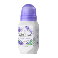 Crystal Essence Mineral Deodorant Roll On Lavender & White Tea 2.25 Oz Pack of 12