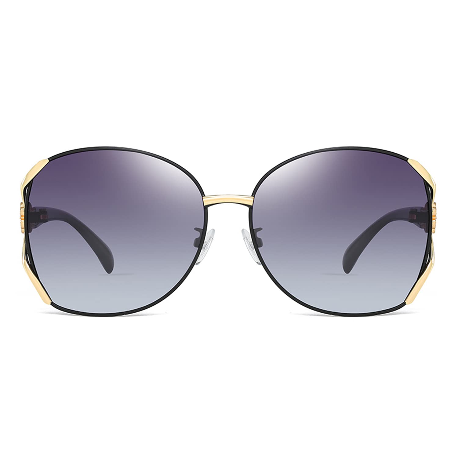 NALANDA Polarized Sunglasses With UV400 HD Lens Metal PC Frame for Women's Glasses For Outdoor Travel Driving Daily Use Etc,Vintage Retro Stylish Design,100% UV Blocking