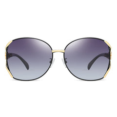 NALANDA Polarized Sunglasses With UV400 HD Lens Metal PC Frame for Women's Glasses For Outdoor Travel Driving Daily Use Etc,Vintage Retro Stylish Design,100% UV Blocking