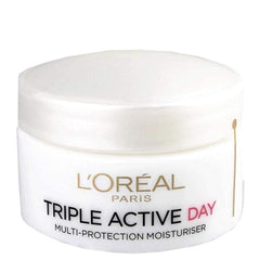 L'Oreal Skin Expert L'Oreal Paris Triple Active Day Moisturiser Dry and Sensitive Skin 50 ml, mix, (Pack of 1)