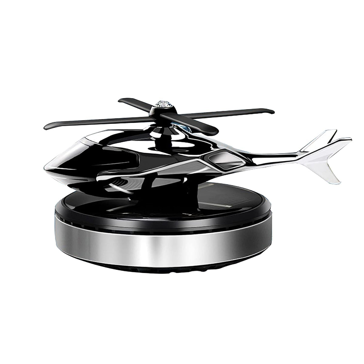 Car Aromatherapy Ornament Helicopter Solar Aromatherapy Diffuser, Rotary Airplane Car Perfume Ornament Air Freshener, Lasting Light Fragrance Interior Decoration Accessories Car Home Diffuser