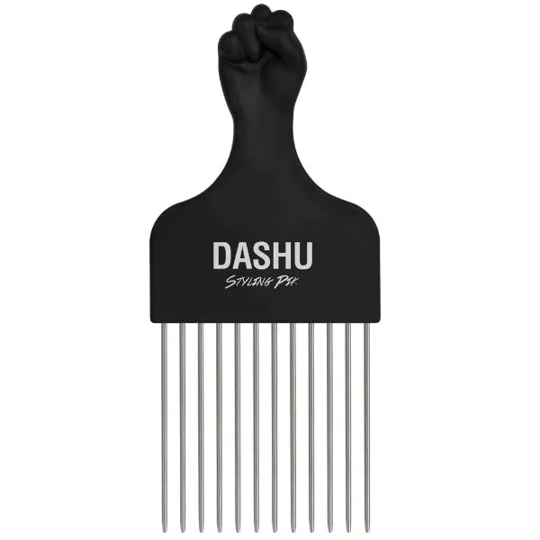 DASHU Classic Styling Pik 6.69" – Rust-Resistant Metal Hair Pick Comb for Volumizing & Full Hair Lift, Durable Afro Pick for Men & Women