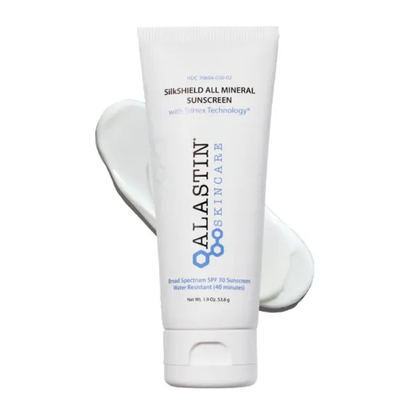 ALASTIN Skincare SilkSHIELD Mineral Sunscreen for Face SPF 30 (1.9 oz) | Lightweight Sunblock Lotion | Daily Moisturizer | Fragrance-Free