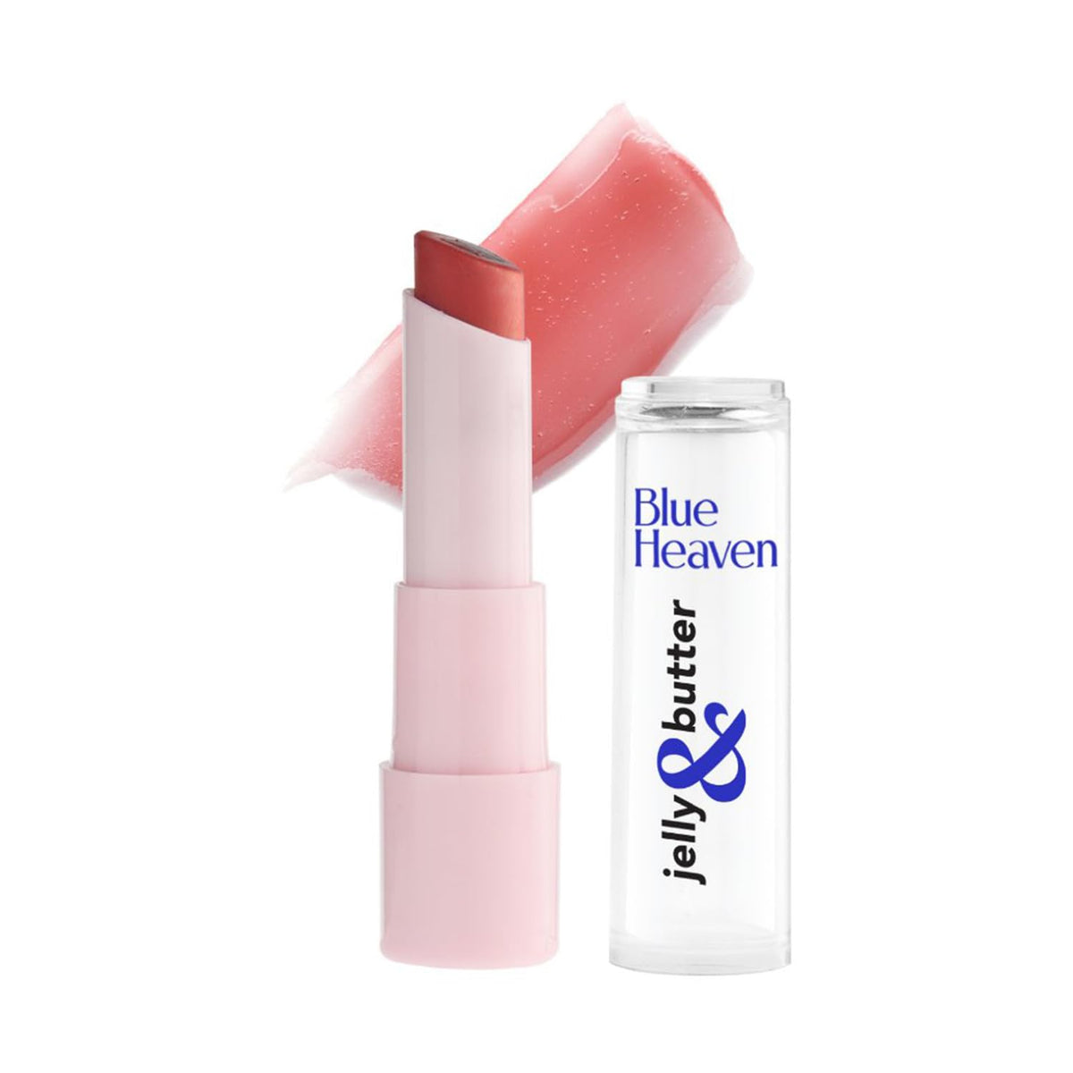 Blue Heaven Jelly & Butter Moisturising Lip Balm, Hydrating Tinted Lip Balm with Jojoba Oil, Shea Butter & Vitamin E for Dry & Chapped Lips, Light Red, 3.2gm