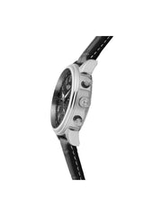 I by Invicta Men's 90242 Chronograph Black Dial Black Leather Dress Watch - Black