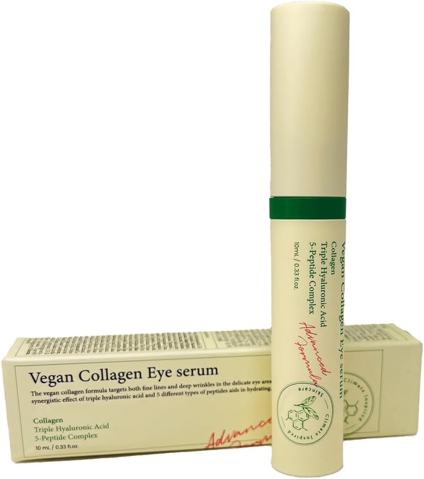 Original Plant Collagen Eye Serum with Triple Hyaluronic Acid and 5 Peptide Complex from South Korea