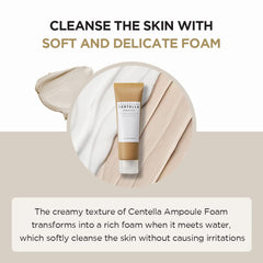 SKIN1004 Madagascar Centella Ampoule Foam, 125mL | Mild and Soothing Face Cleanser with Centella Asiatica Extract | Hydrates and Nourishes Skin | Deep Cleansing Foam