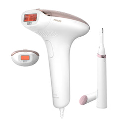 Philips Lumea IPL | Hair Removal | 7000 Series | Skintone Sensor | 2 Attachments | Body, Face | Compact Pen Trimmer | Corded Use | BRI921/60