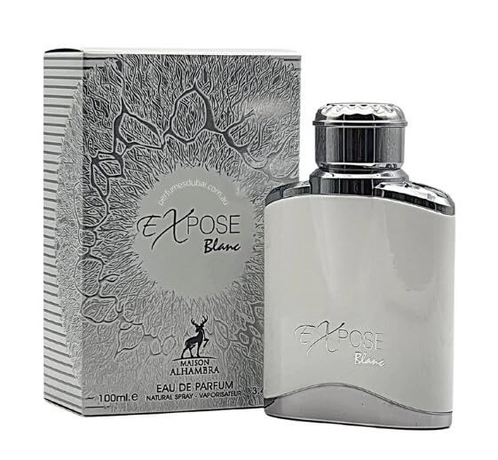 Ard Al Zaffran Expose Blanc Eau de Perfume 100ml by Maison Alhambra WIHT FREE 5ML AMBERS IS RES