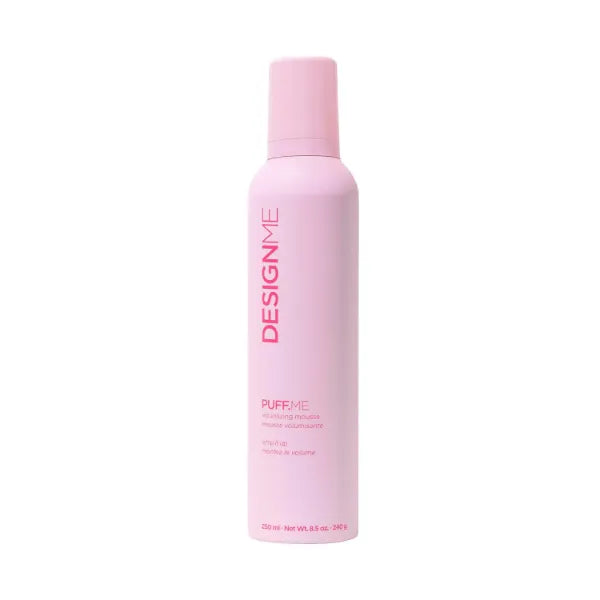 DESIGNME PUFF.ME Hair Volumizing Mousse | Lightweight & Flexible Hold Hair Mousse for Curls, Waves, or Straight Hair | Paraben & Sulfate-Free Hair Volumizer for Fine Hair with Vitamin B5 & E, 250ml
