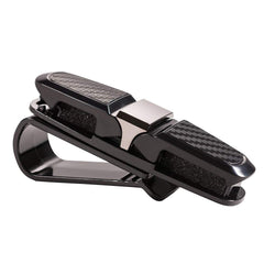 Sulfar Glasses Holders for Car Sun Visor, Sunglasses Eyeglasses Mount with Ticket Card Clip - Black