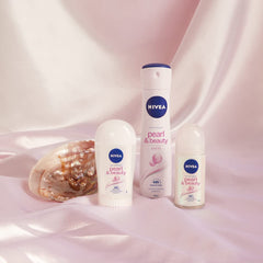 NIVEA Pearl & Beauty Anti-Perspirant Deodorant Roll-On (50ml, Pack of 6)
