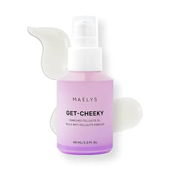 MAËLYS GET CHEEKY Body Oil for Women Cellulite Massage Oil with Shea Butter & Vitamin E Skin Oil for Massage Therapy & After Shower Use Helps Reduce the Look of Dimpled Skin 2 Fl Oz