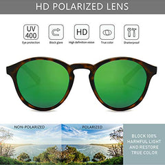 SUNGAIT Women's Classic Vintage Round Polarized Sunglasses Retro Style UV400 SGT166