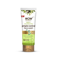 WOW Skin Science Neem Face Wash, Purifies Skin, Unclogs Pores, Fights Acne, Calms Skin For all Skin Types - 100ml