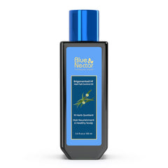 Blue Nectar Briganantadi Hair Fall control & Healthy Scalp Oil | Non Sticky Hair Oil for Hair growth | Perfect Hair Fall Oil for Women & Men (9 Herbs, 100 ml)