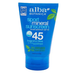Alba Botanica Mineral Sunscreen Lotion SPF 50, Broad Spectrum, Fragrance Free, 3 Fl Oz