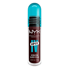 NYX Professional Makeup Lip IV Hydrating Gloss Stain, Lip Gloss, Up to 12HR Hydration, High Pigment, Wet Shine Finish, Water 'Bout Wine?