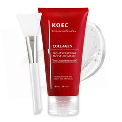 KOEC Collagen Night Wrapping Moisture Mask – Peel-Off Overnight Face Mask for Firming & Deep Hydration