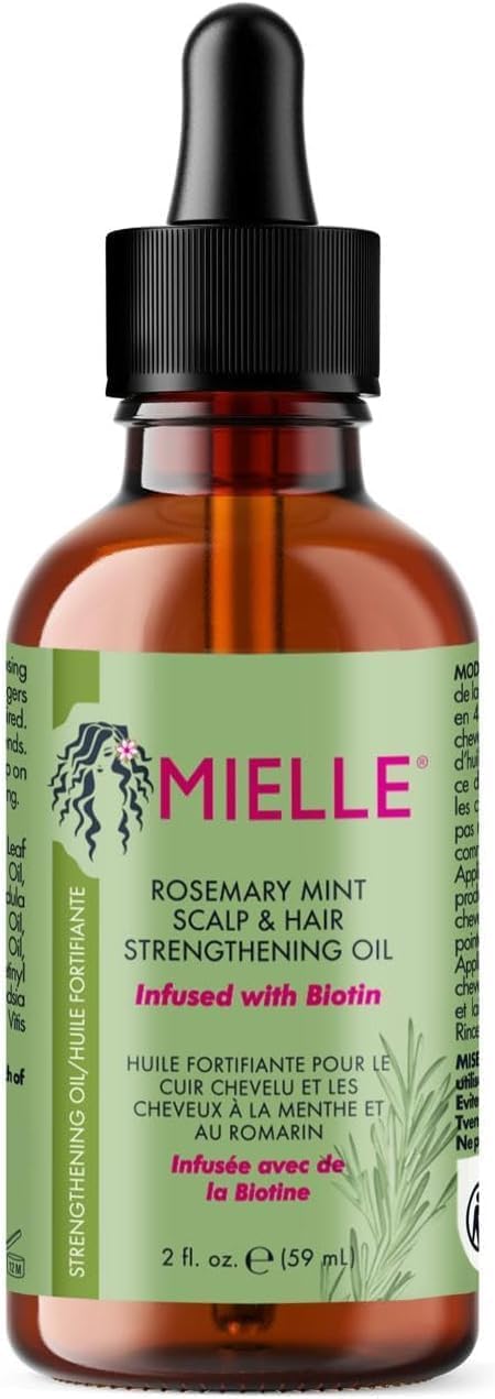 Mielle, Natural Organics Rosemary Mint Scalp & Hair Strengthening Oil 59ml Pack of 1 Bottle