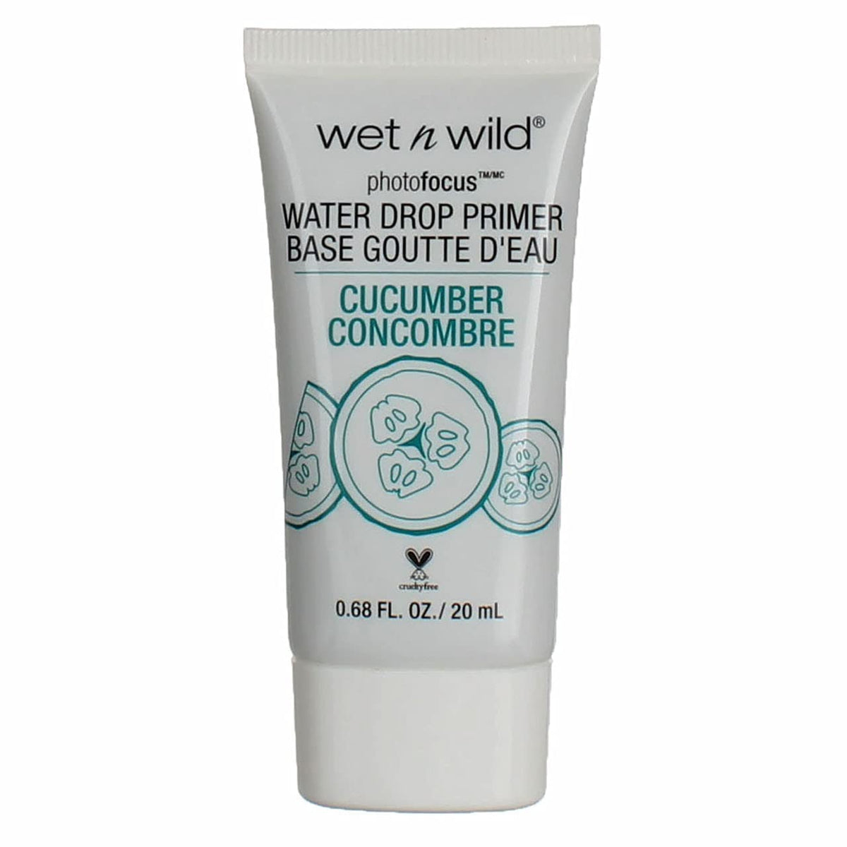 Wet n Wild Photo Focus Water Drop Primer, Lightweight Hydrating Primer with Hyaluronic Acid, Cruelty-Free & Gluten-Free - Cucumber