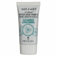 Wet n Wild Photo Focus Water Drop Primer, Lightweight Hydrating Primer with Hyaluronic Acid, Cruelty-Free & Gluten-Free - Cucumber