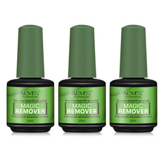 ALIVER Gel Nail Polish Remover - 3 Pack, 15ml Magic Remover Gel Nail Polish, Quickly Soak Off Nail Polish Remover - Gel Polish Remover (3 Pack)