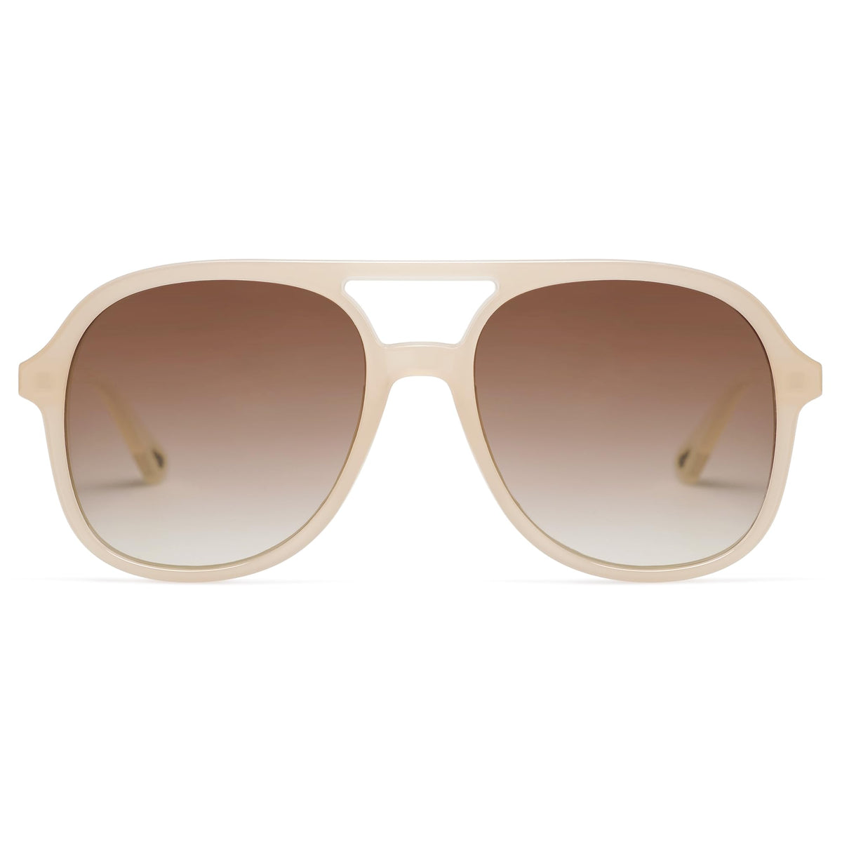 SOJOS Retro Vintage Polarized Sunglasses Double Bridge Brow Bar Square Aviators SJ2174