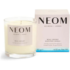 NEOM Real Luxury Scented Candle,1 Wick | Lavender & Rosewood | Essential Oil Aromatherapy Candle | Scent to De-Stress