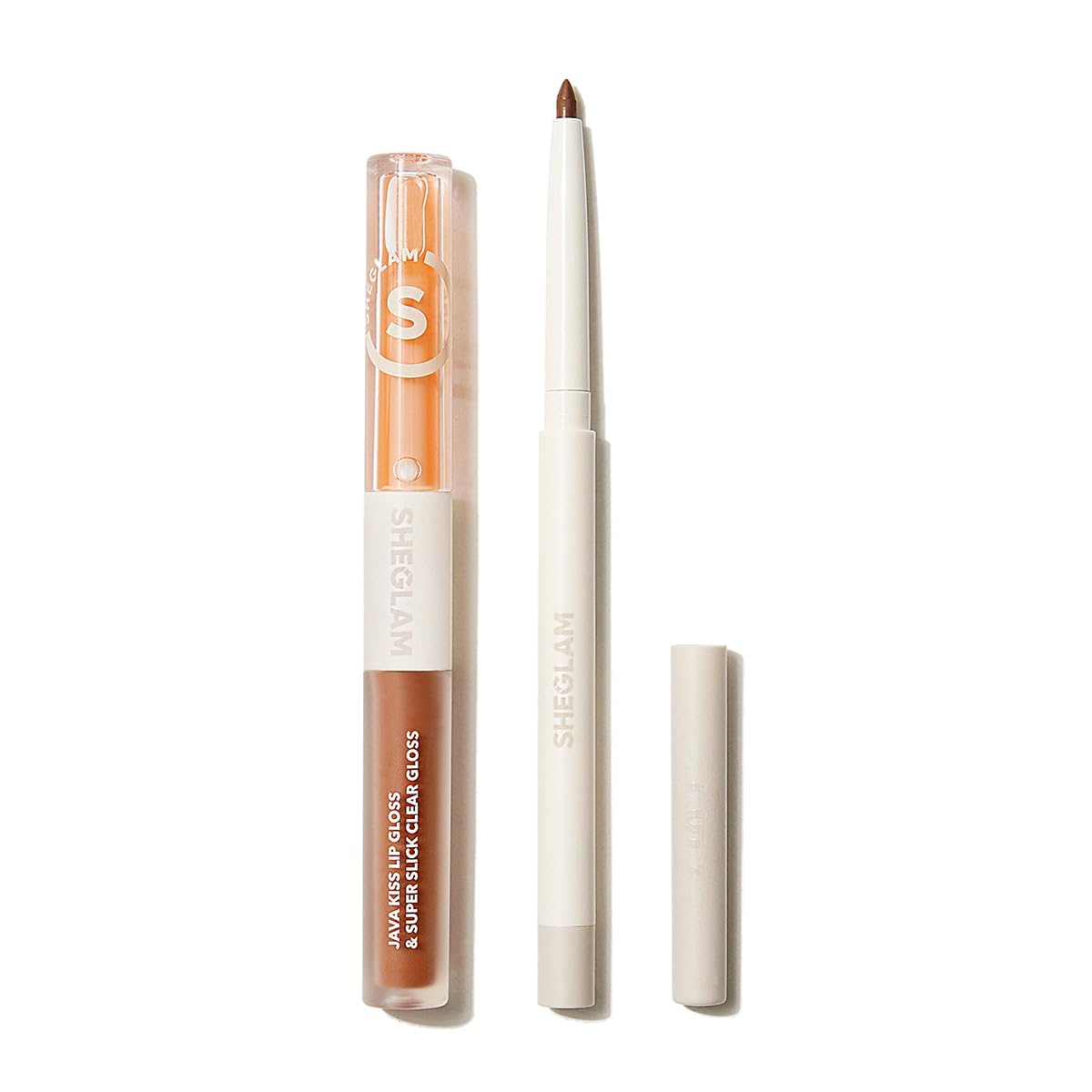SHEGLAM Soft 90's Glam Lip liner and Lip Duo Set-Pouty Nude Lip Set - Moody Taupe